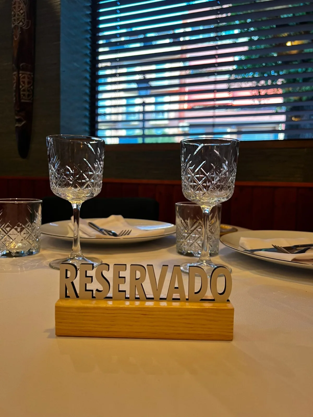 Mesa reservada en Restaurante Manila